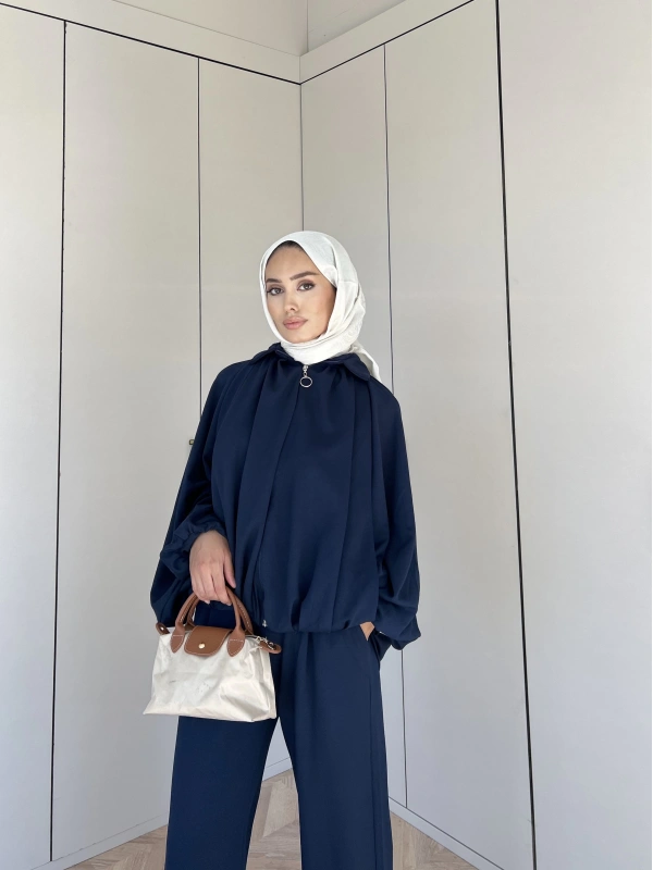 Ayşan Oversize Takım - Lacivert