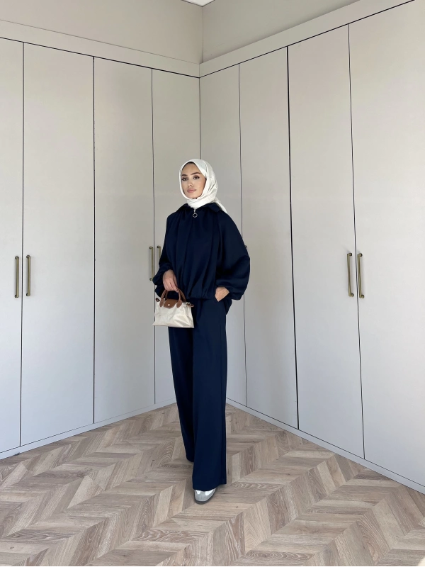 Ayşan Oversize Takım - Lacivert