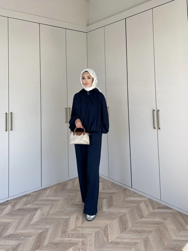 Ayşan Oversize Takım - Lacivert