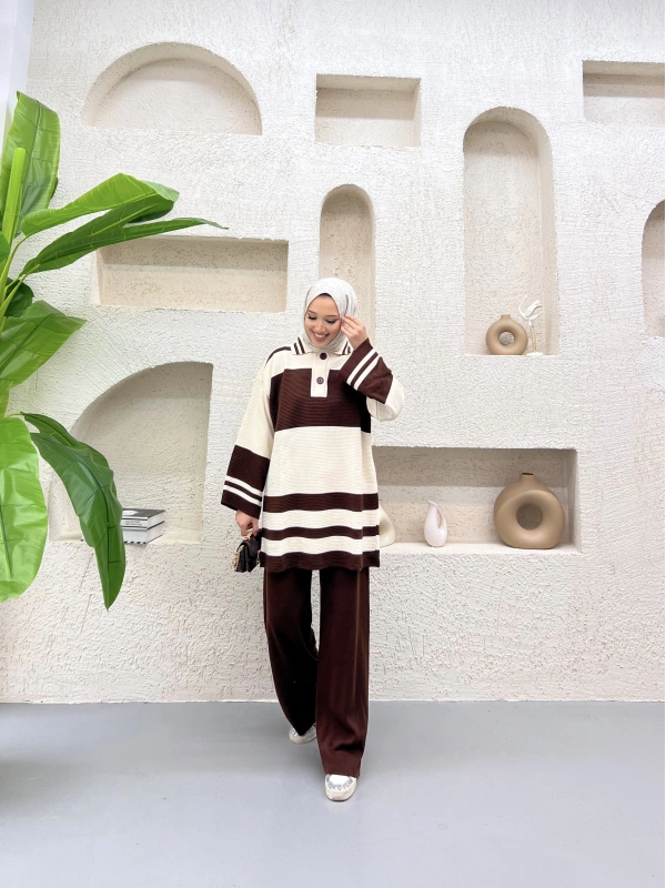 Biens Triko Takım Acı Kahve