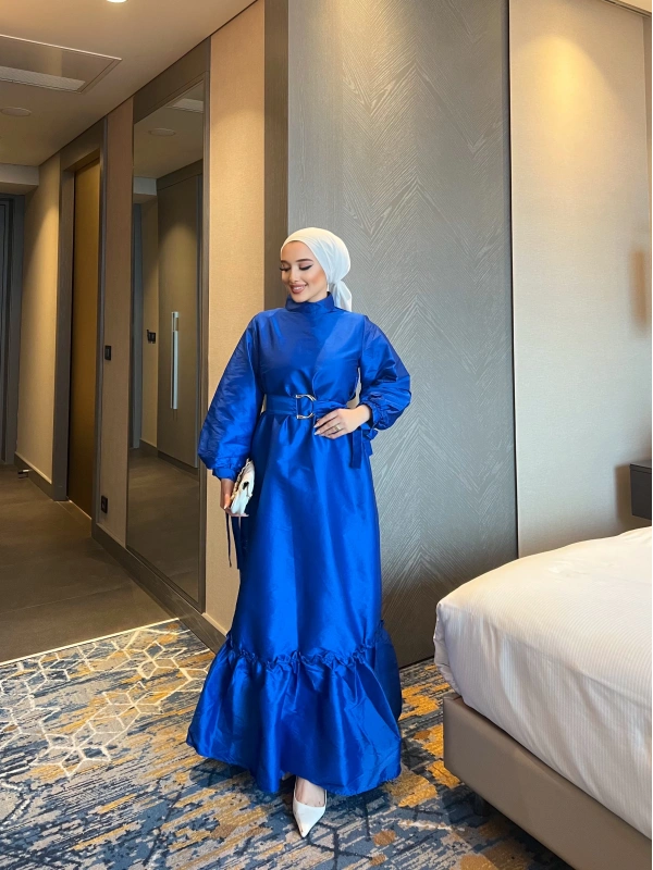 Dessi Tafta Elbise - Mavi