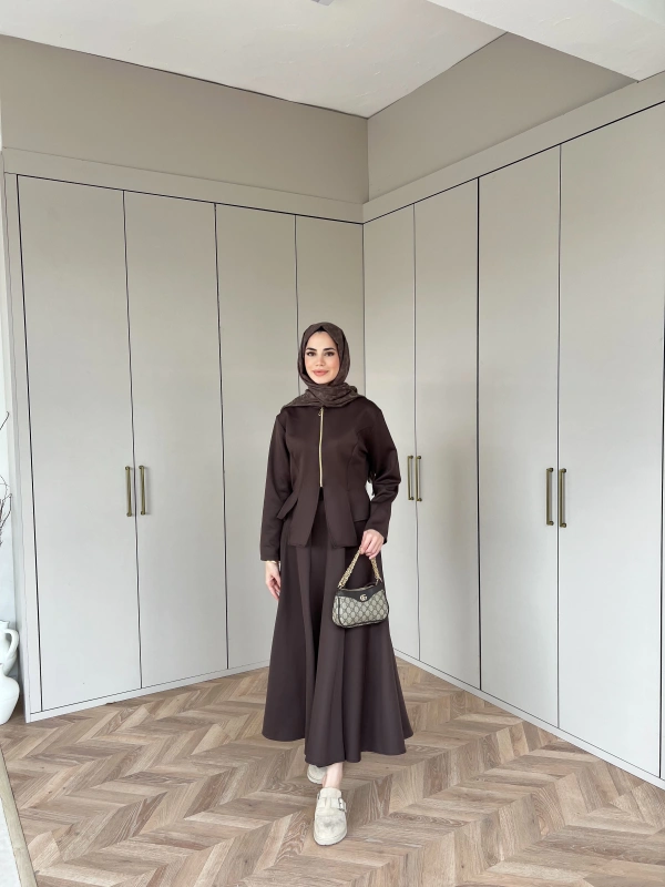 Eflin Etekli Takım - Kahve