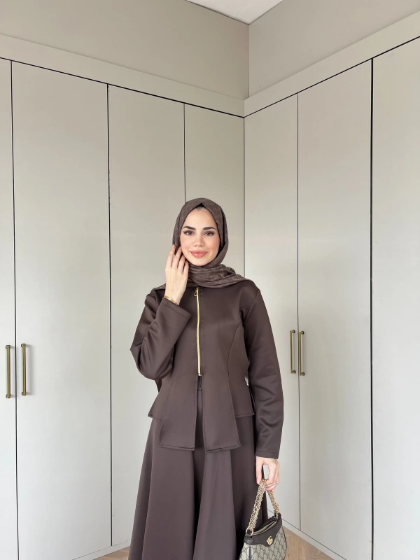 Eflin Etekli Takım - Kahve