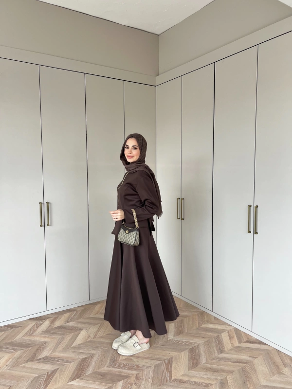 Eflin Etekli Takım - Kahve