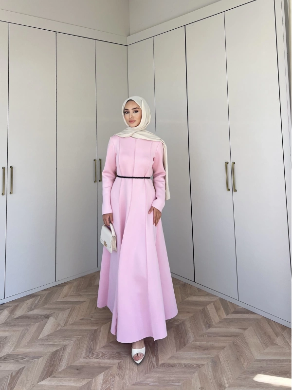 Ella Puf Elbise - Pembe
