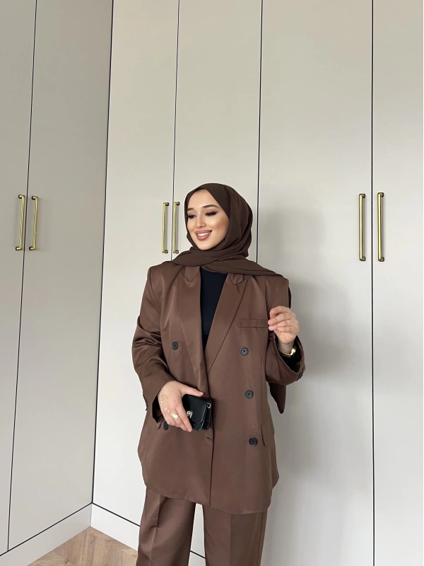 Ennas Ceketli Takım - Acı Kahve