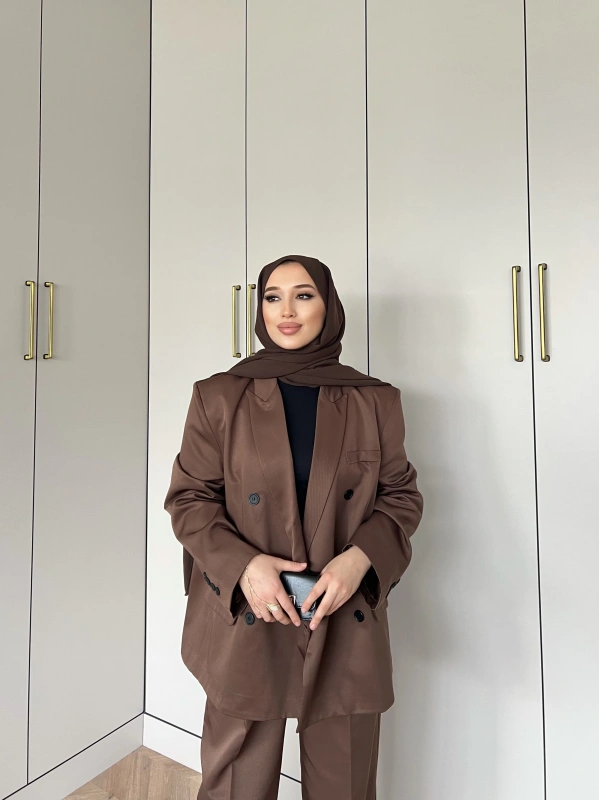 Ennas Ceketli Takım - Acı Kahve