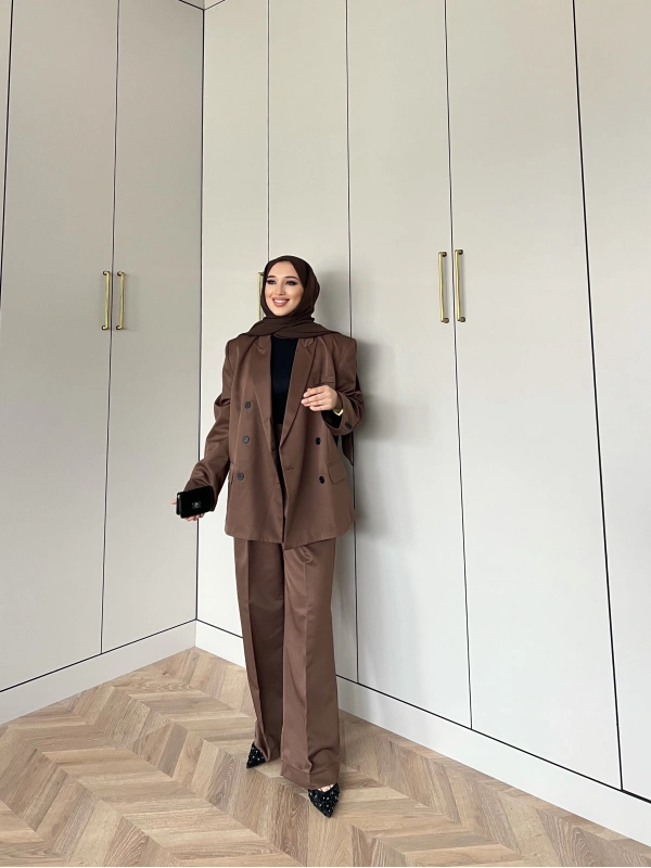 Ennas Ceketli Takım - Acı Kahve