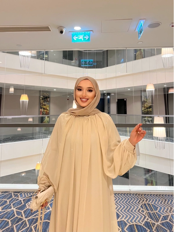 Havas Şifon Elbise - Taş