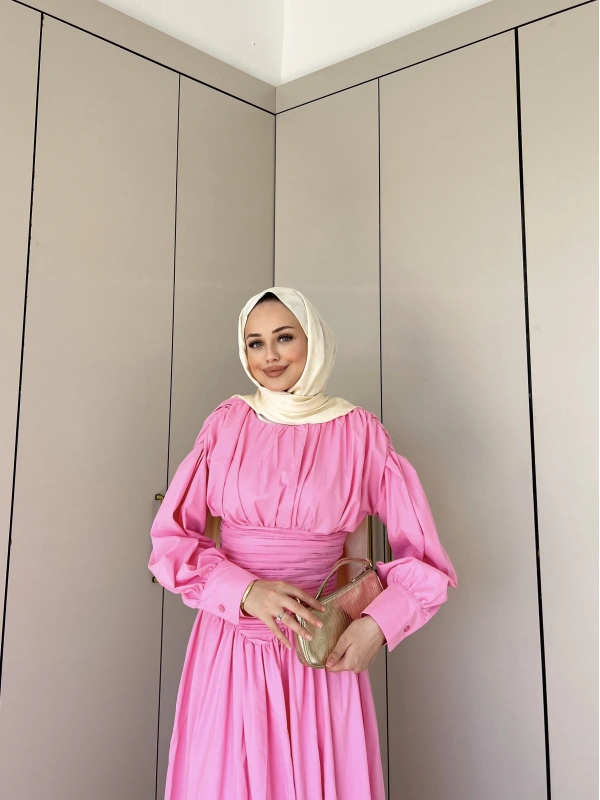 Lesa Elbise - Pembe