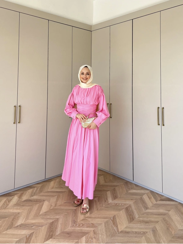 Lesa Elbise - Pembe