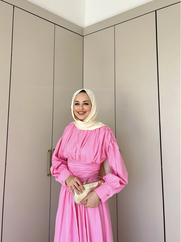 Lesa Elbise - Pembe