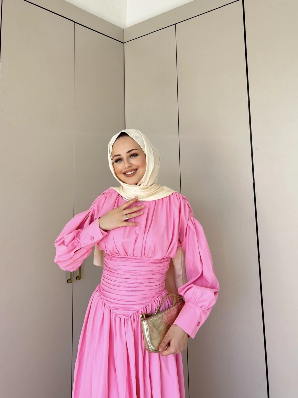 Lesa Elbise - Pembe