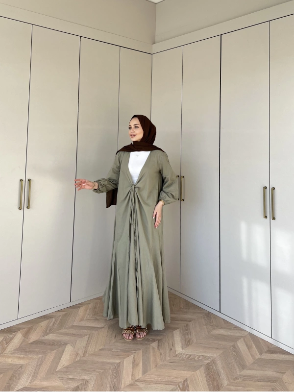 Liva Kimona Elbise - Yeşil