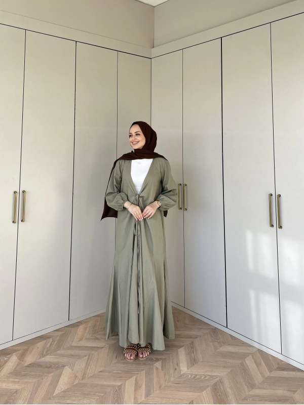 Liva Kimona Elbise - Yeşil