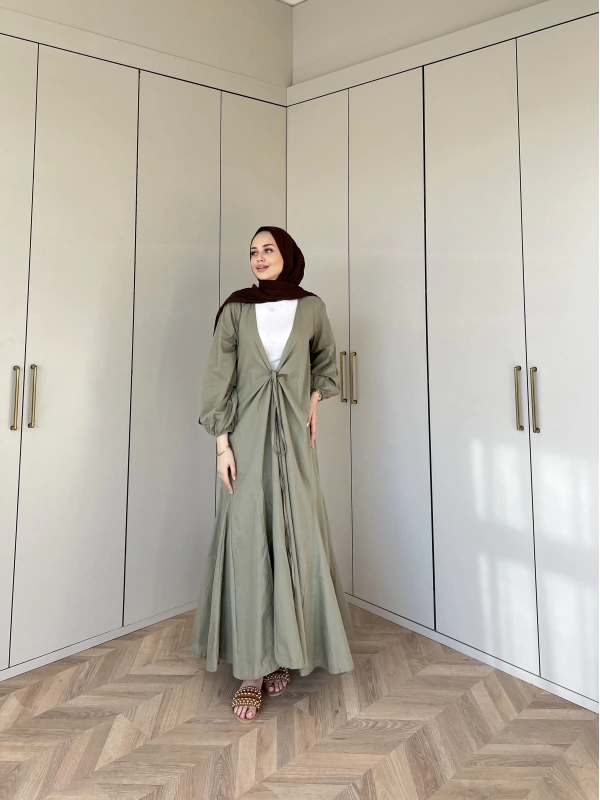 Liva Kimona Elbise - Yeşil