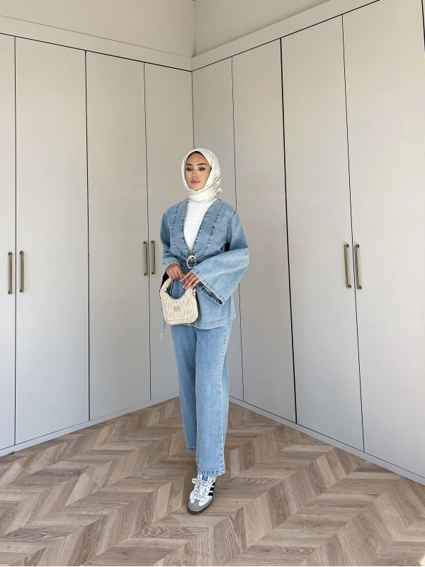 Makka Kot Takım - Acık Mavi