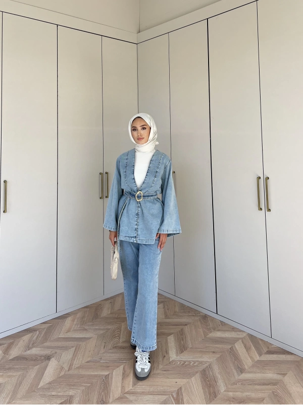 Makka Kot Takım - Acık Mavi