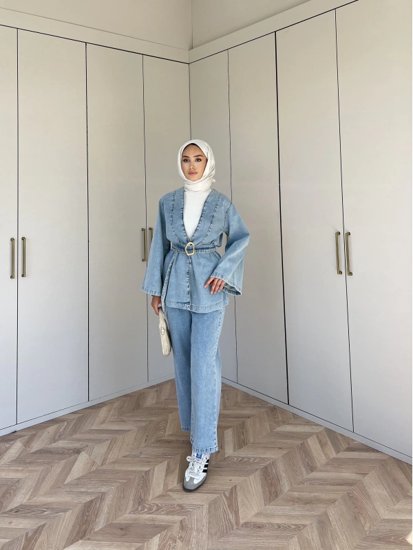 Makka Kot Takım - Acık Mavi