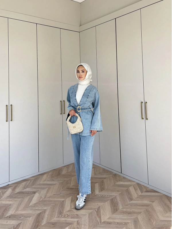 Makka Kot Takım - Acık Mavi