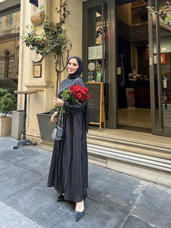 MELDA ELBİSE - SİYAH