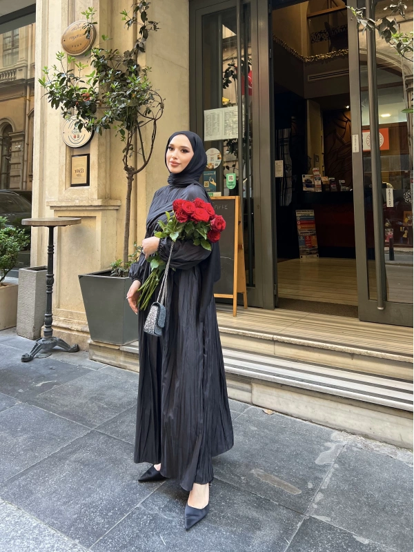 MELDA ELBİSE - SİYAH