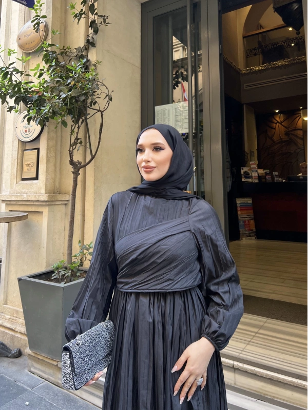 MELDA ELBİSE - SİYAH