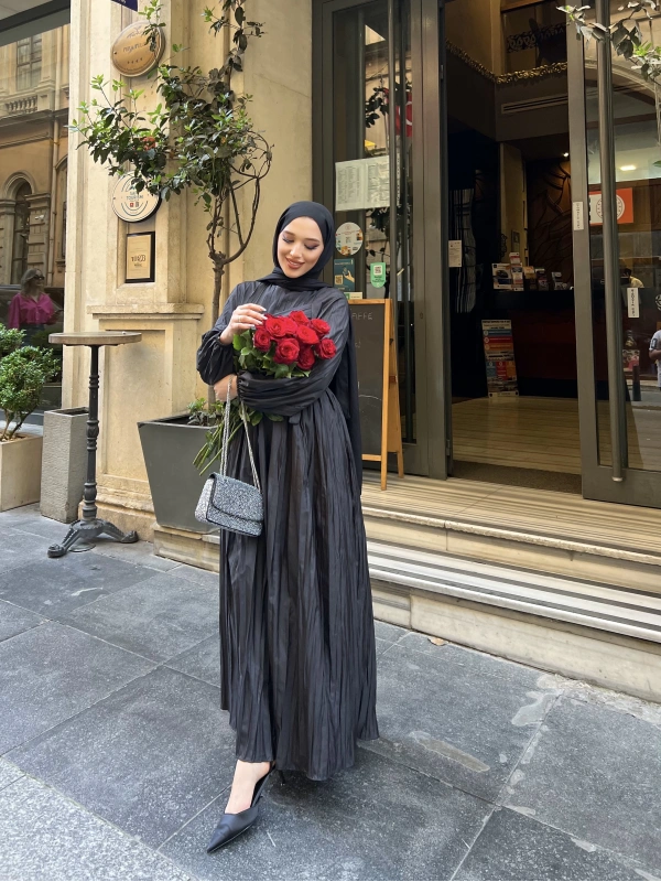 MELDA ELBİSE - SİYAH