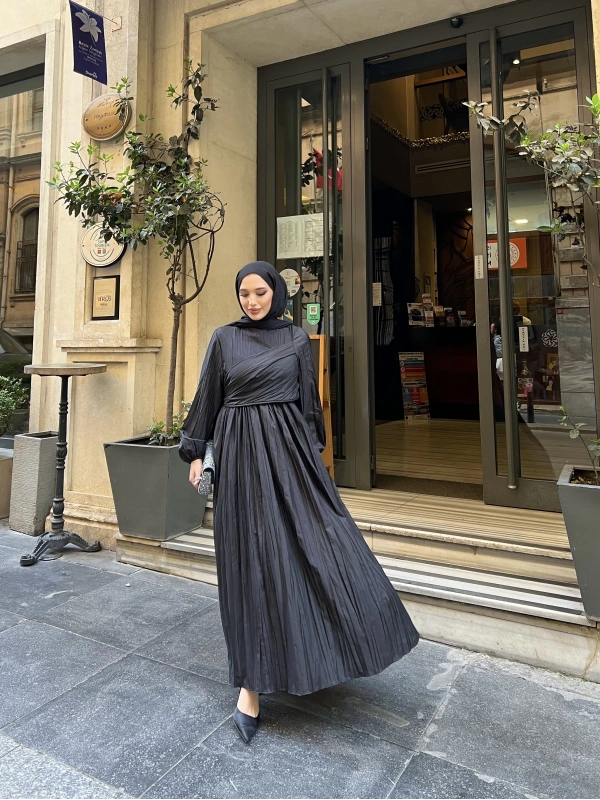 MELDA ELBİSE - SİYAH