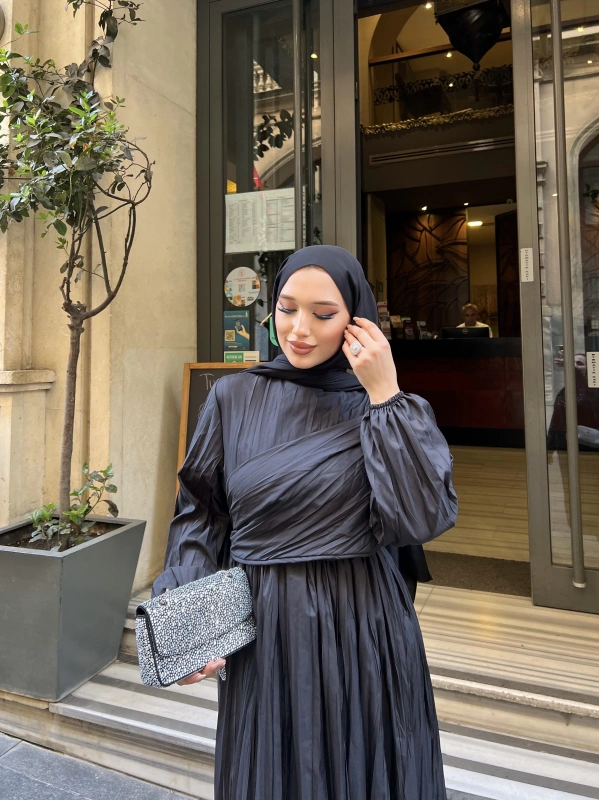 MELDA ELBİSE - SİYAH