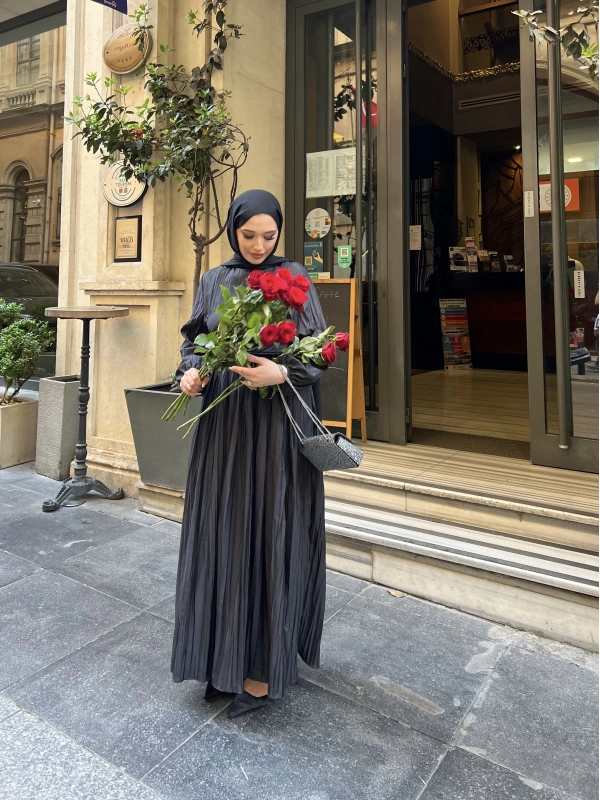 MELDA ELBİSE - SİYAH