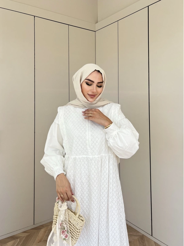 Nilla Elbise - Beyaz