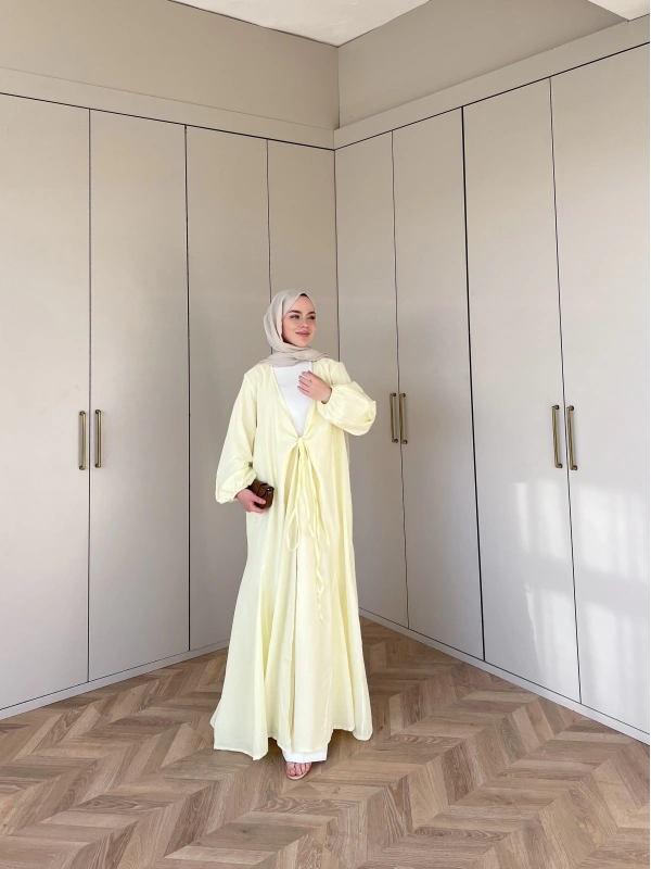 Liva Kimona Elbise - Sarı