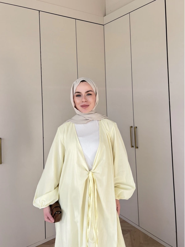 Liva Kimona Elbise - Sarı