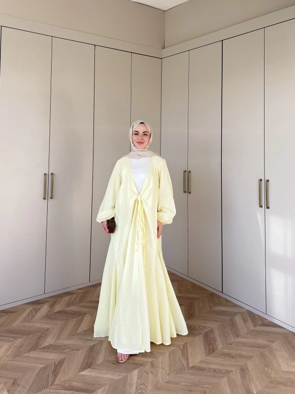 Liva Kimona Elbise - Sarı