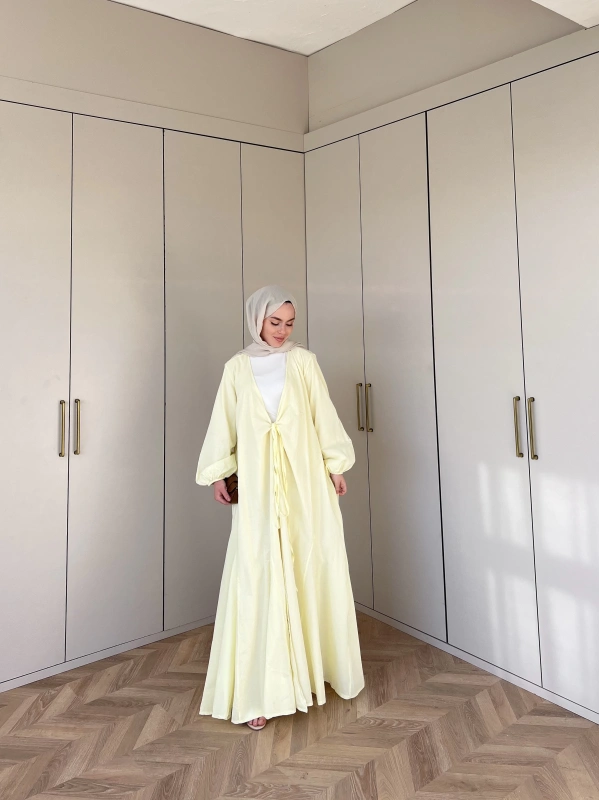 Liva Kimona Elbise - Sarı