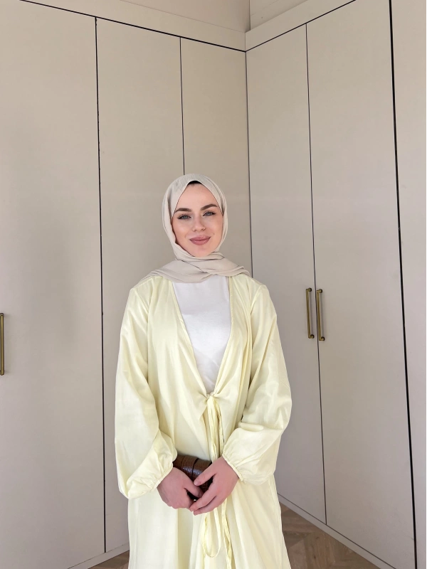 Liva Kimona Elbise - Sarı