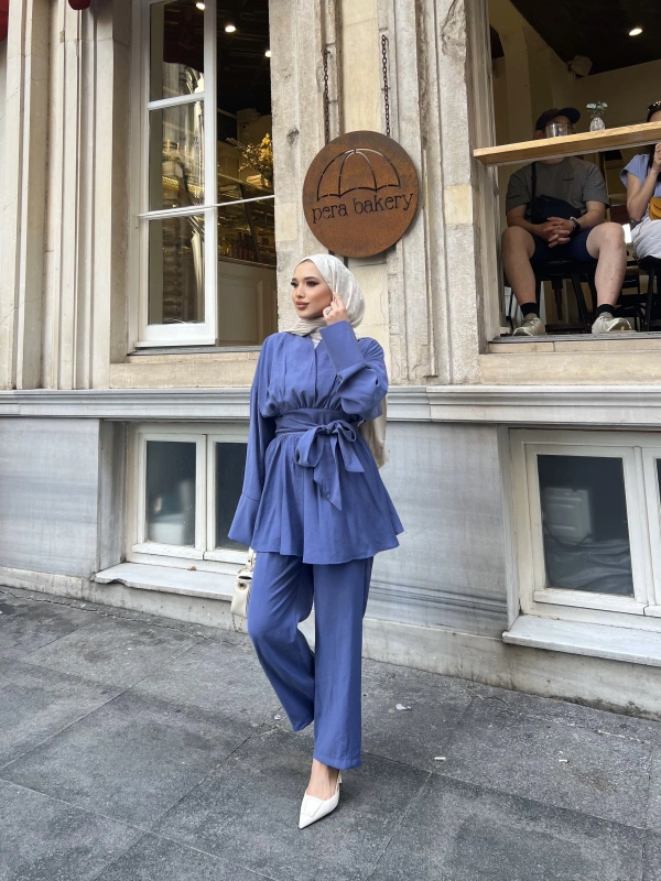 Sude Bağlamalı Takım - İndigo