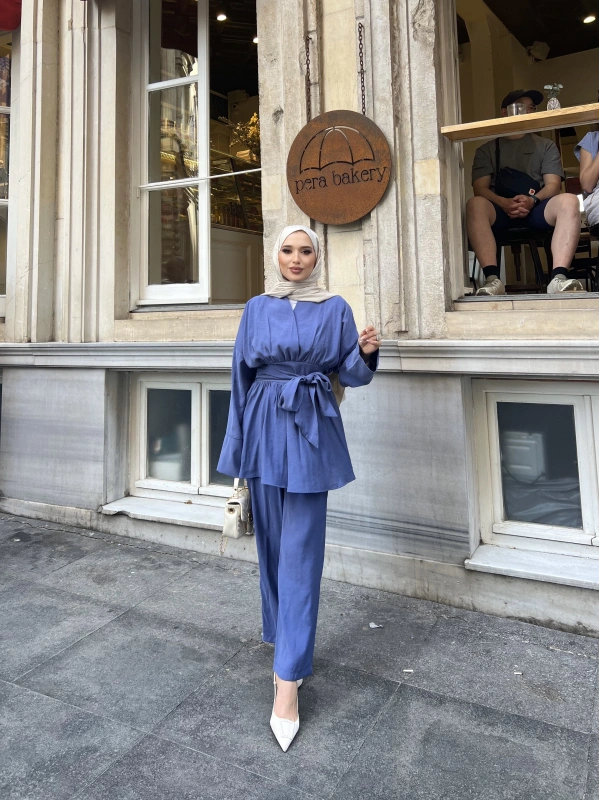 Sude Bağlamalı Takım - İndigo