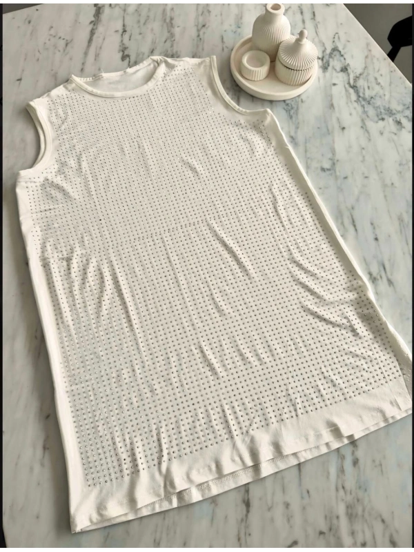 Taş Detaylı İçlik Beyaz