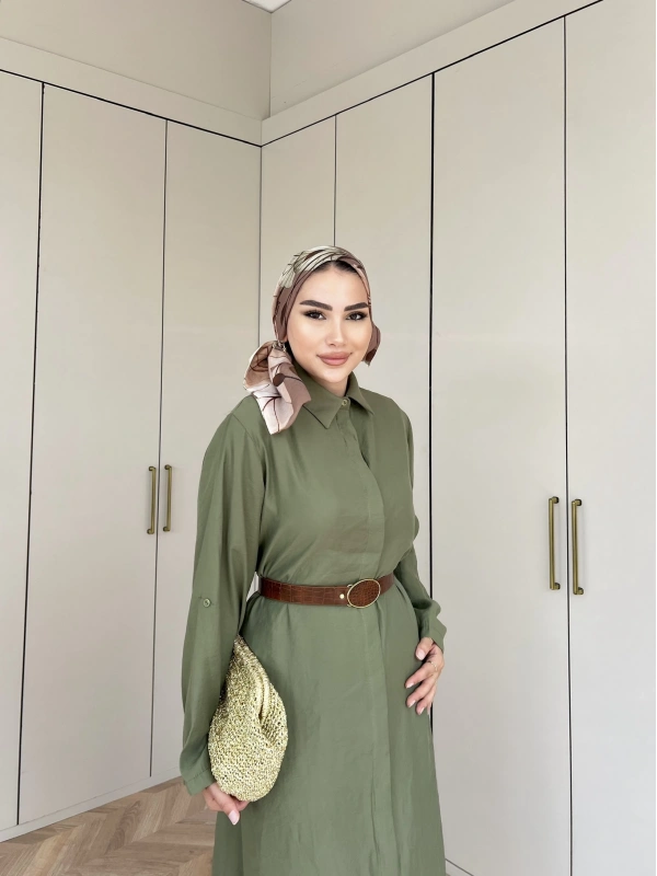 Tezza Elbise - Yeşil