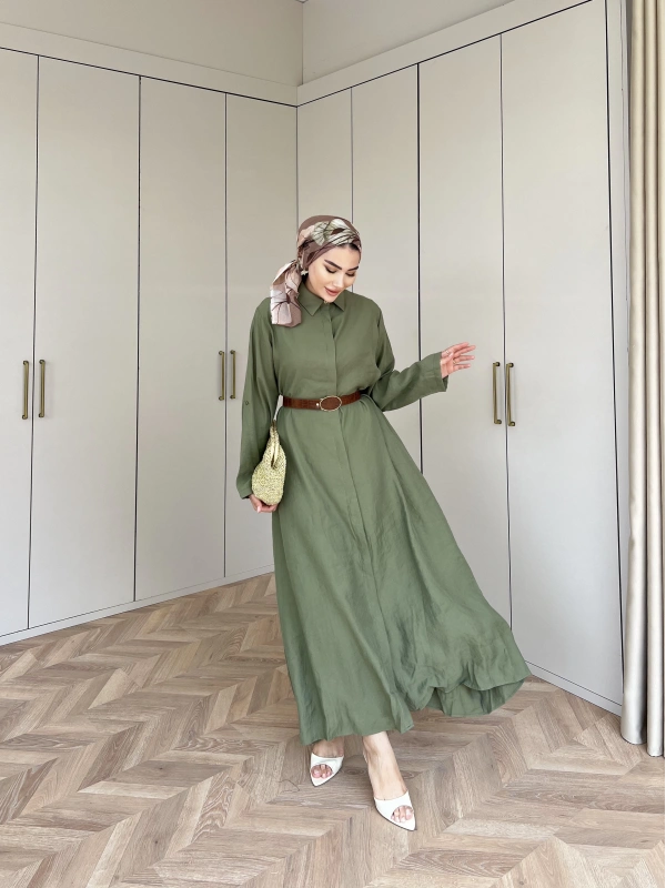 Tezza Elbise - Yeşil