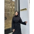 Bella Keten Yandan Bağlamalı Elbise - Siyah