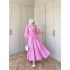 Esio Dantel Detaylı Takım - Pembe