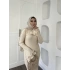 Rüveys Kol Detaylı Elbise - Krem