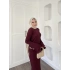 Rüveys Kol Detaylı Elbise - Bordo