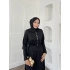Marmara Alt Detaylı Elbise - Siyah
