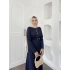 Marmara Alt Detaylı Elbise - Lacivert