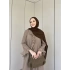 Anzeli Şifon Elbise - Kahve
