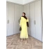 Anzeli Şifon Elbise - Sarı